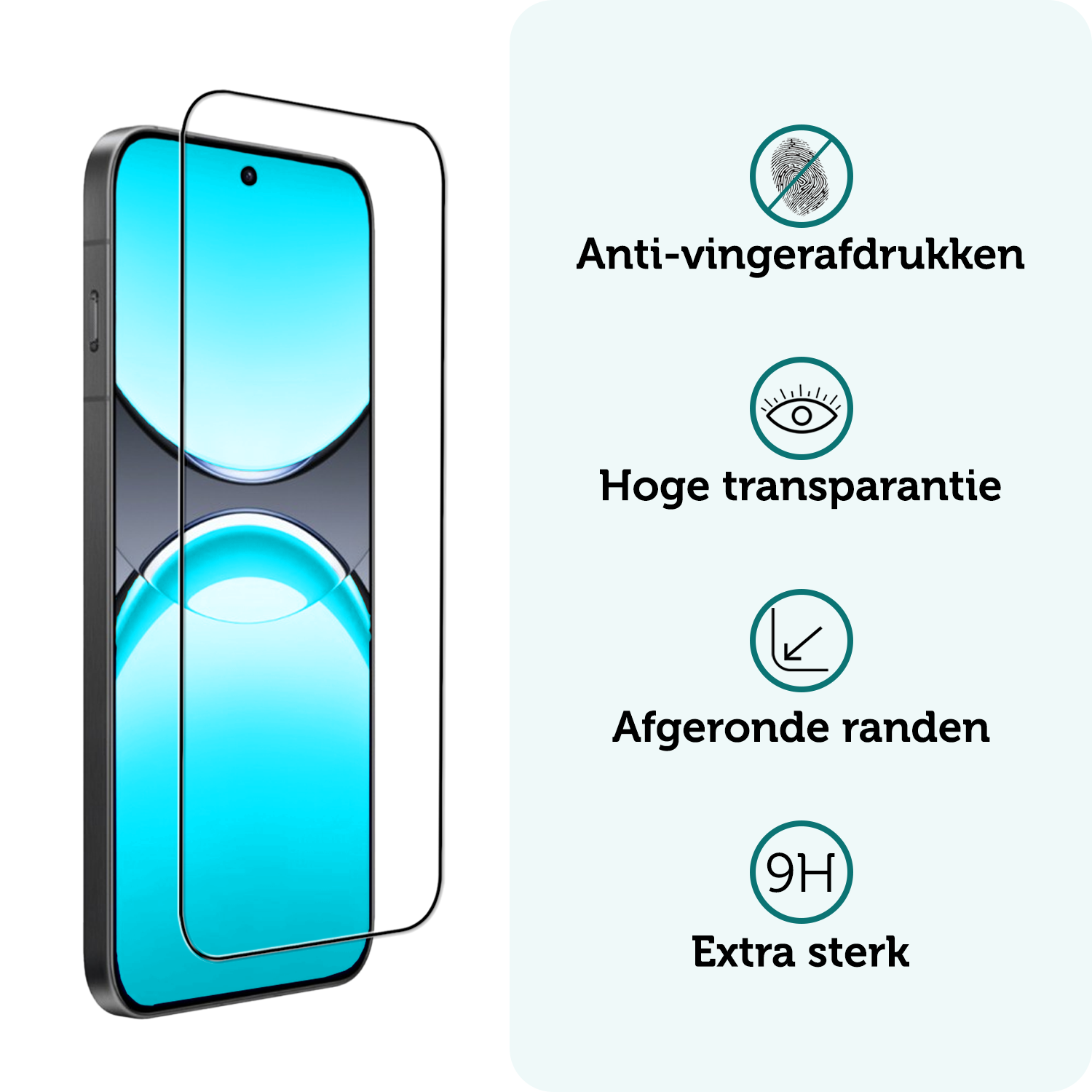 Forterra Forterra Oppo Find X8 Pro Screenprotector Full Cover - 3 PACK