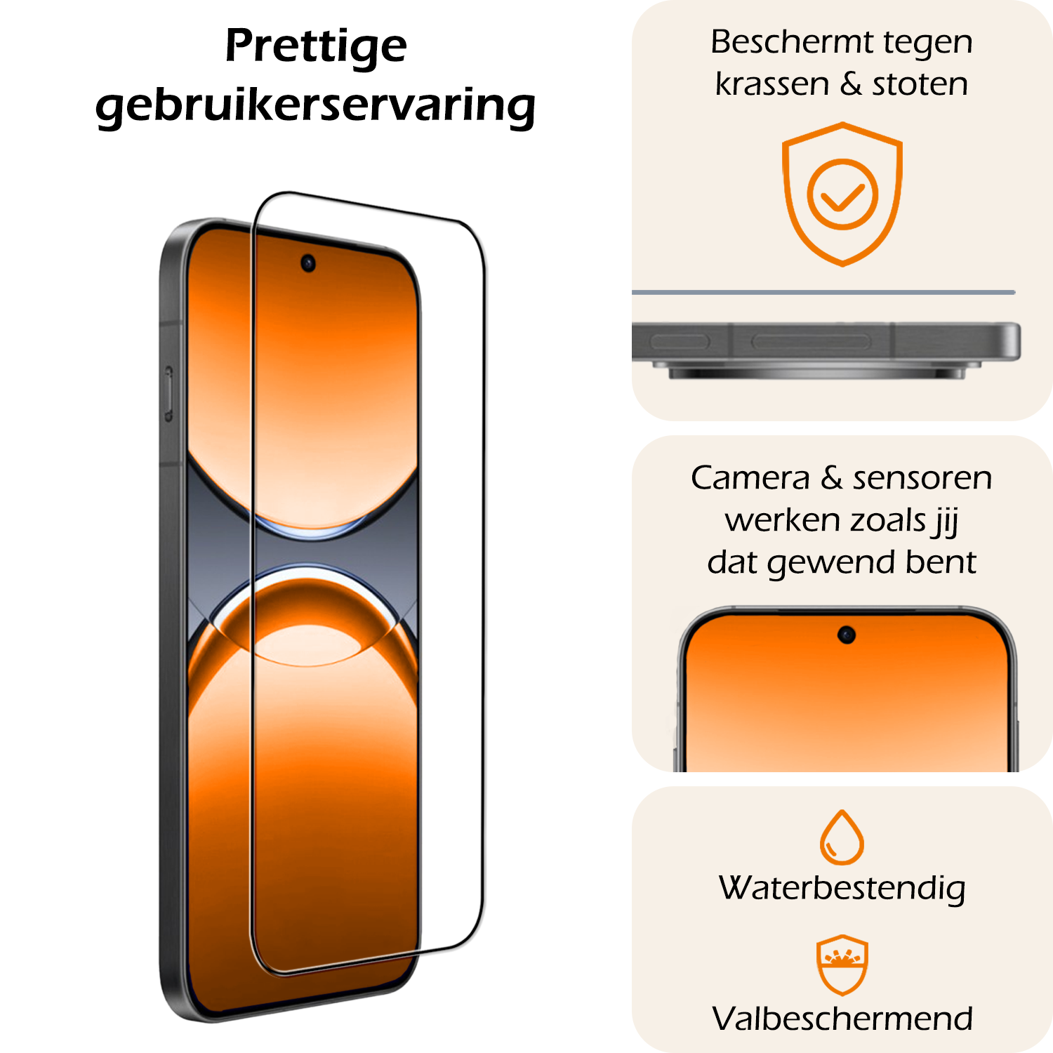 Nomfy Nomfy Oppo Find X8 Pro Screenprotector Full Cover - 2 PACK