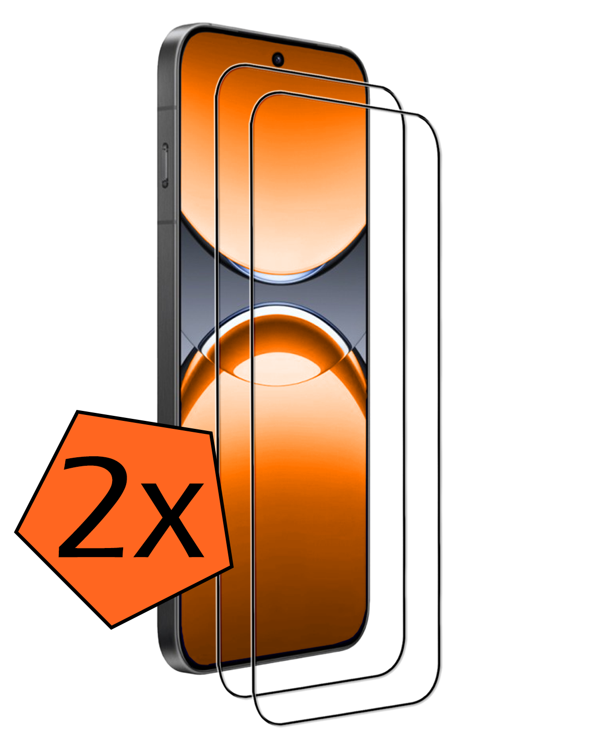 Nomfy Nomfy Oppo Find X8 Pro Screenprotector Full Cover - 2 PACK