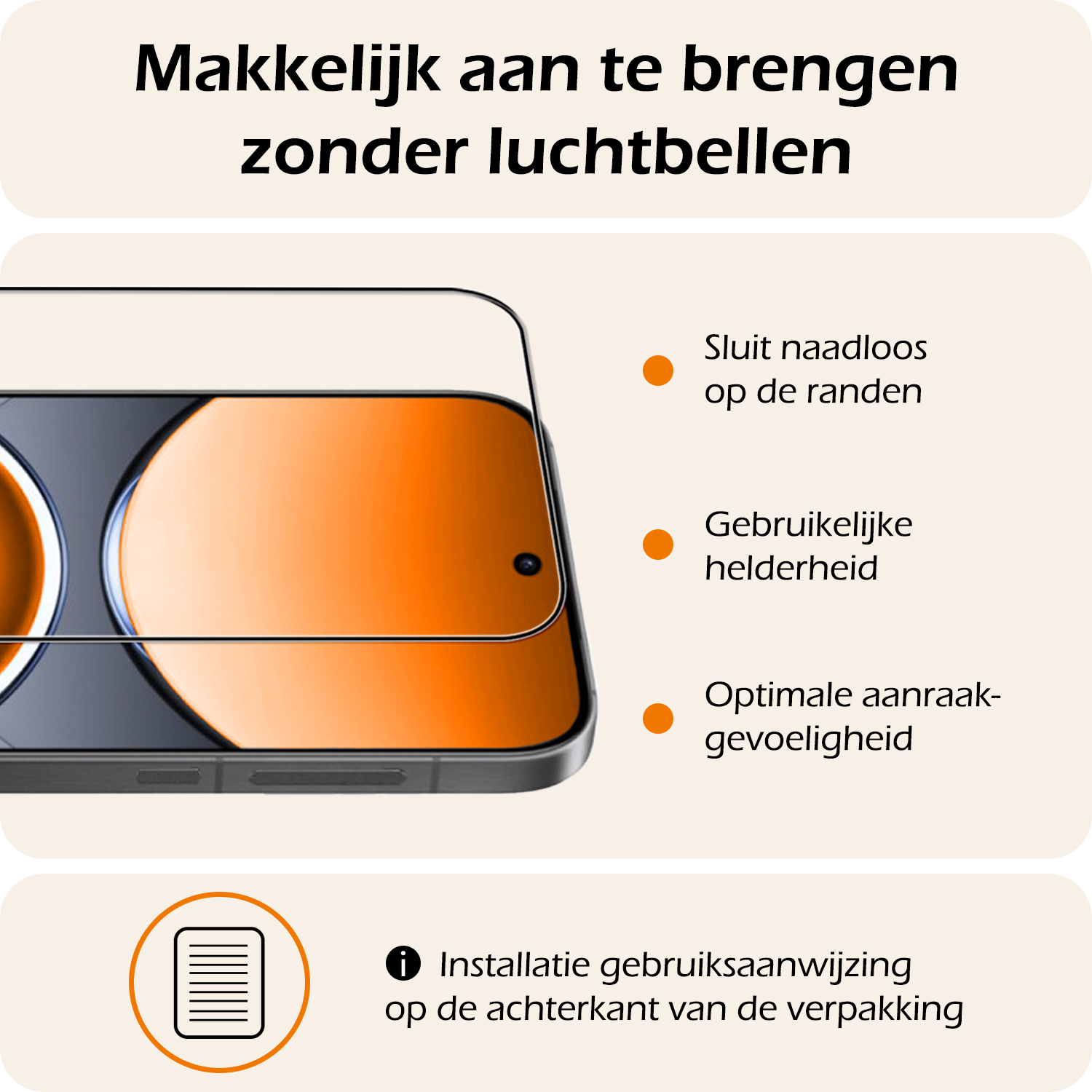 Nomfy Nomfy Oppo Find X8 Pro Screenprotector Full Cover