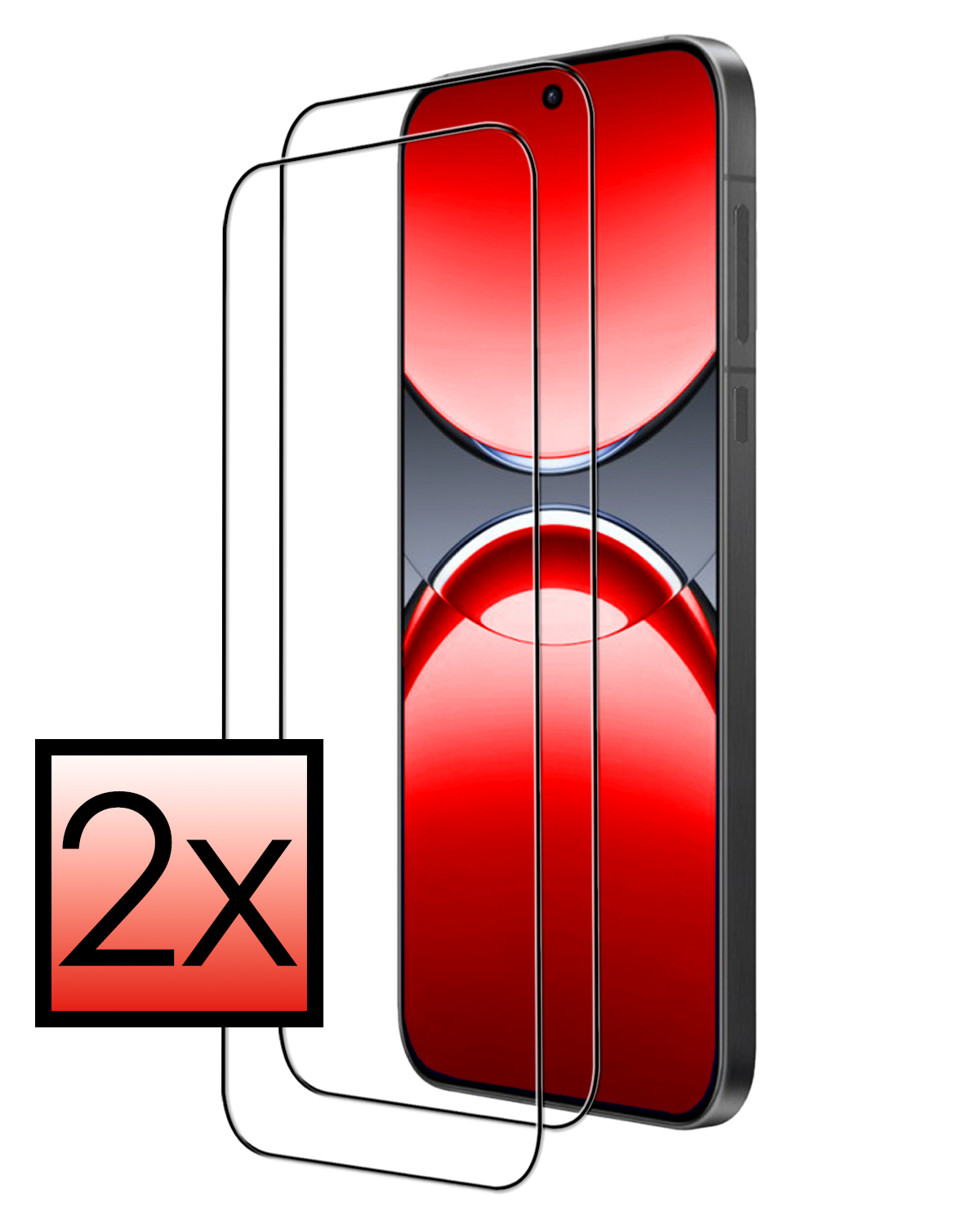 NoXx NoXx Oppo Find X8 Pro Screenprotector Full Cover - 2 PACK