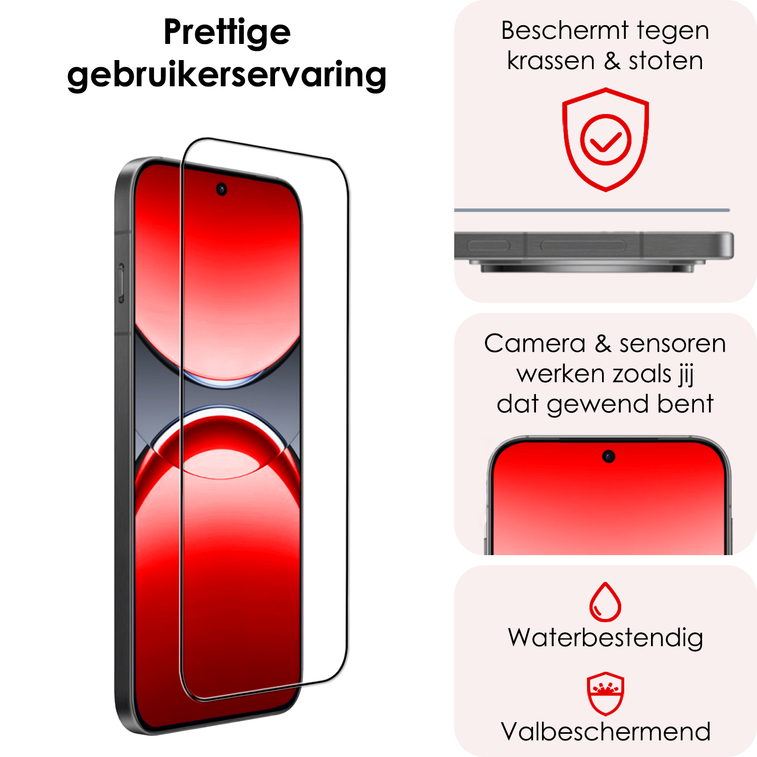 NoXx NoXx Oppo Find X8 Pro Screenprotector Full Cover - 2 PACK