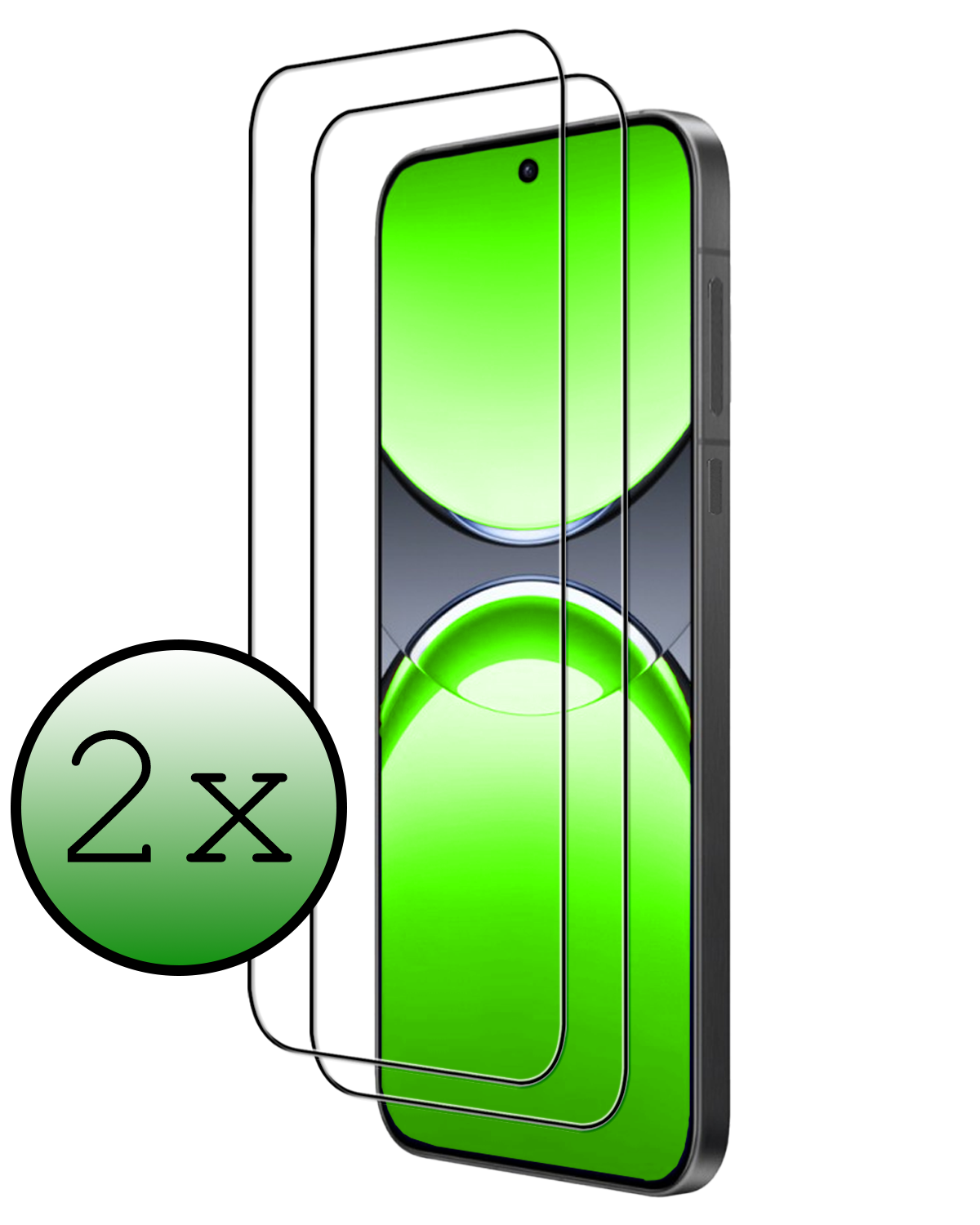 BASEY. BASEY. Oppo Find X8 Pro Screenprotector Full Cover - 2 PACK