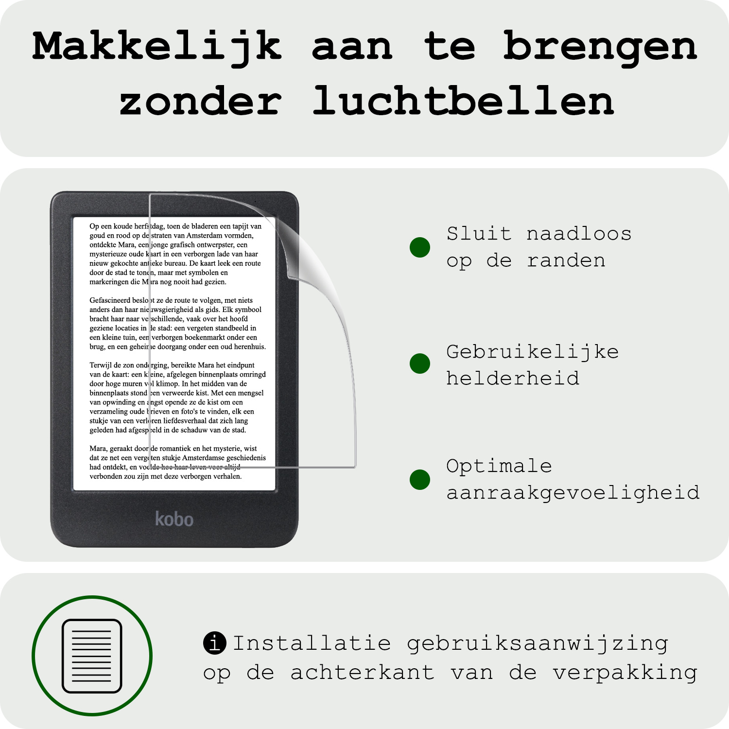 BASEY. BASEY. Kobo Clara 2E Schermfolie - 2 PACK