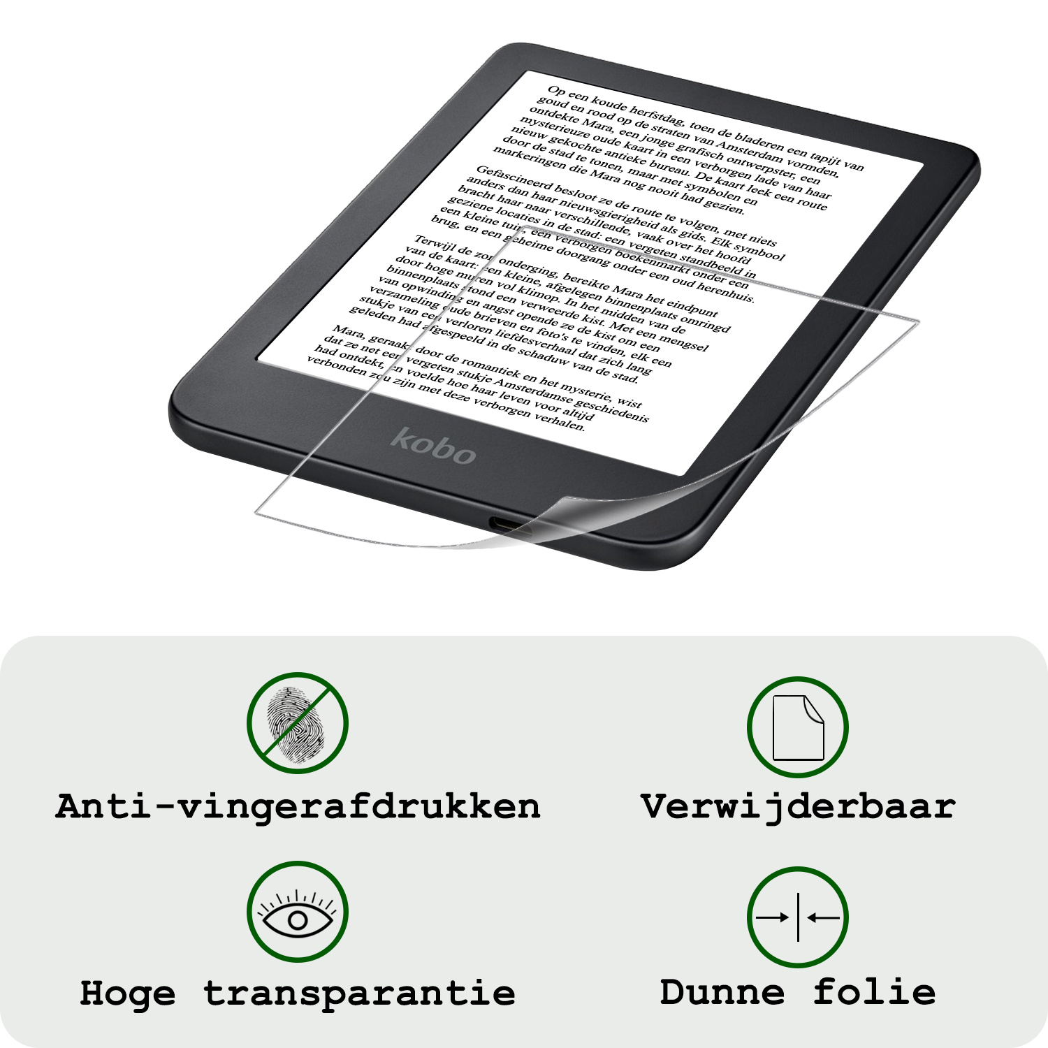 BASEY. BASEY. Kobo Clara 2E Schermfolie - 3 PACK