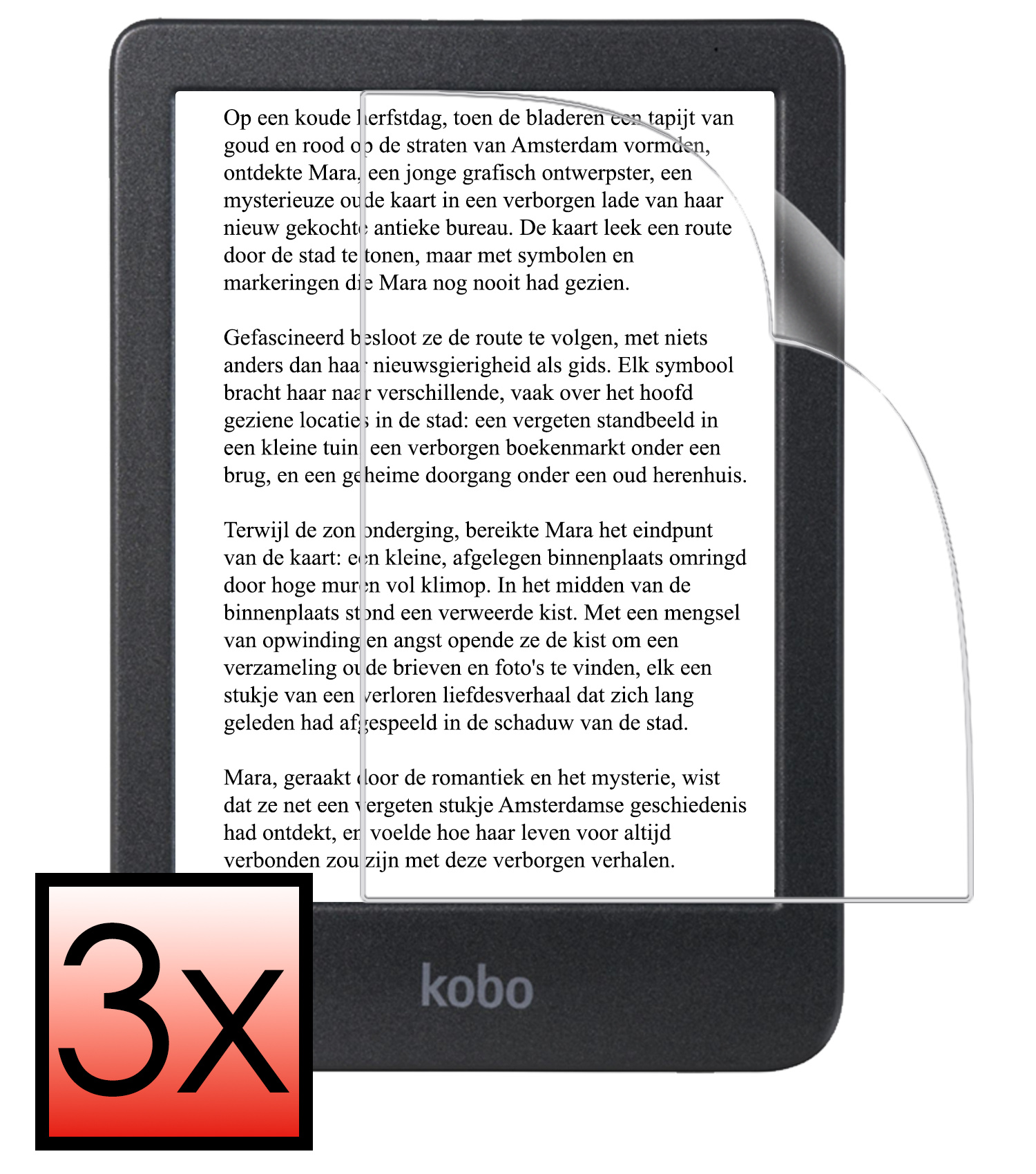 NoXx NoXx Kobo Clara 2E Schermfolie - 3 PACK