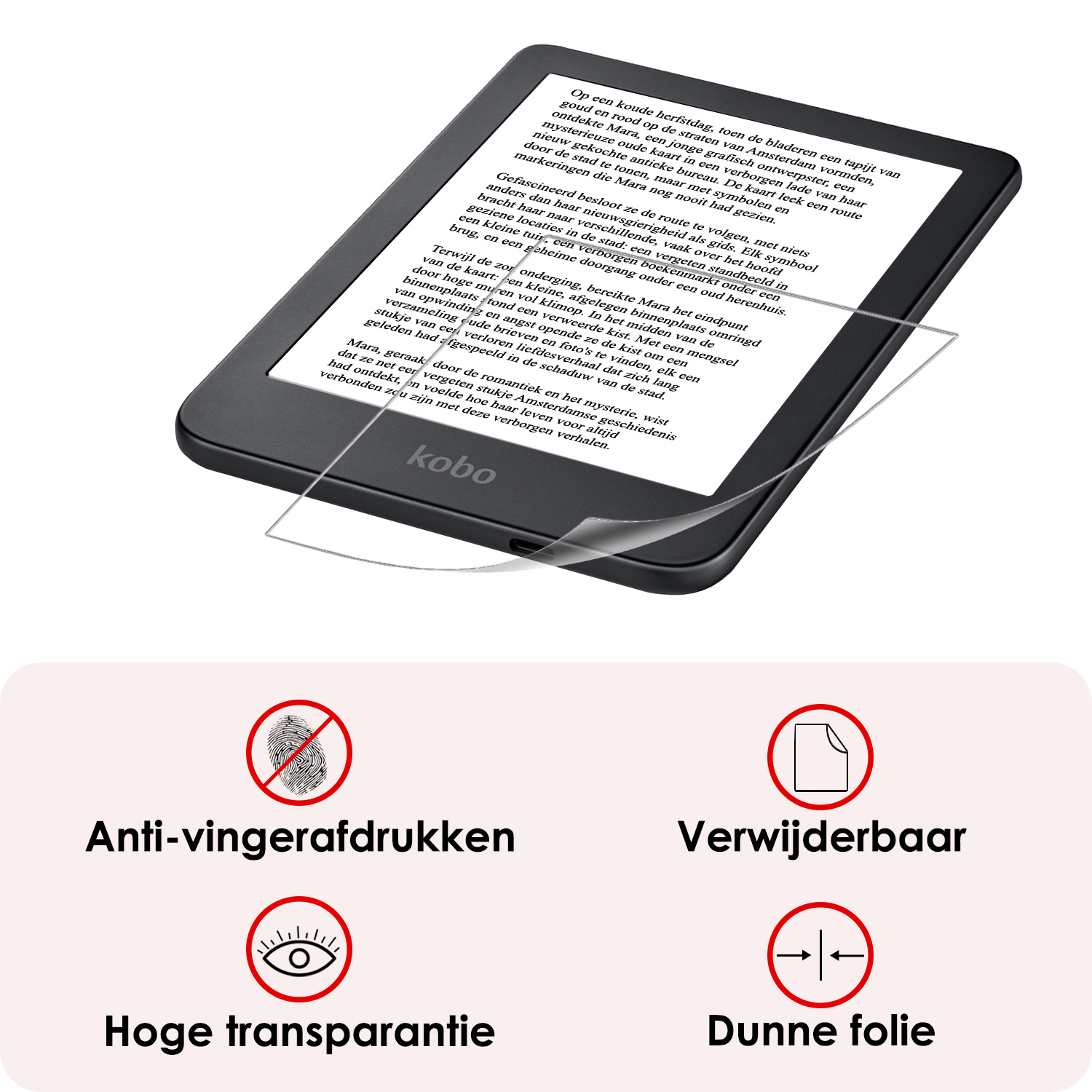 NoXx NoXx Kobo Clara 2E Schermfolie - 3 PACK