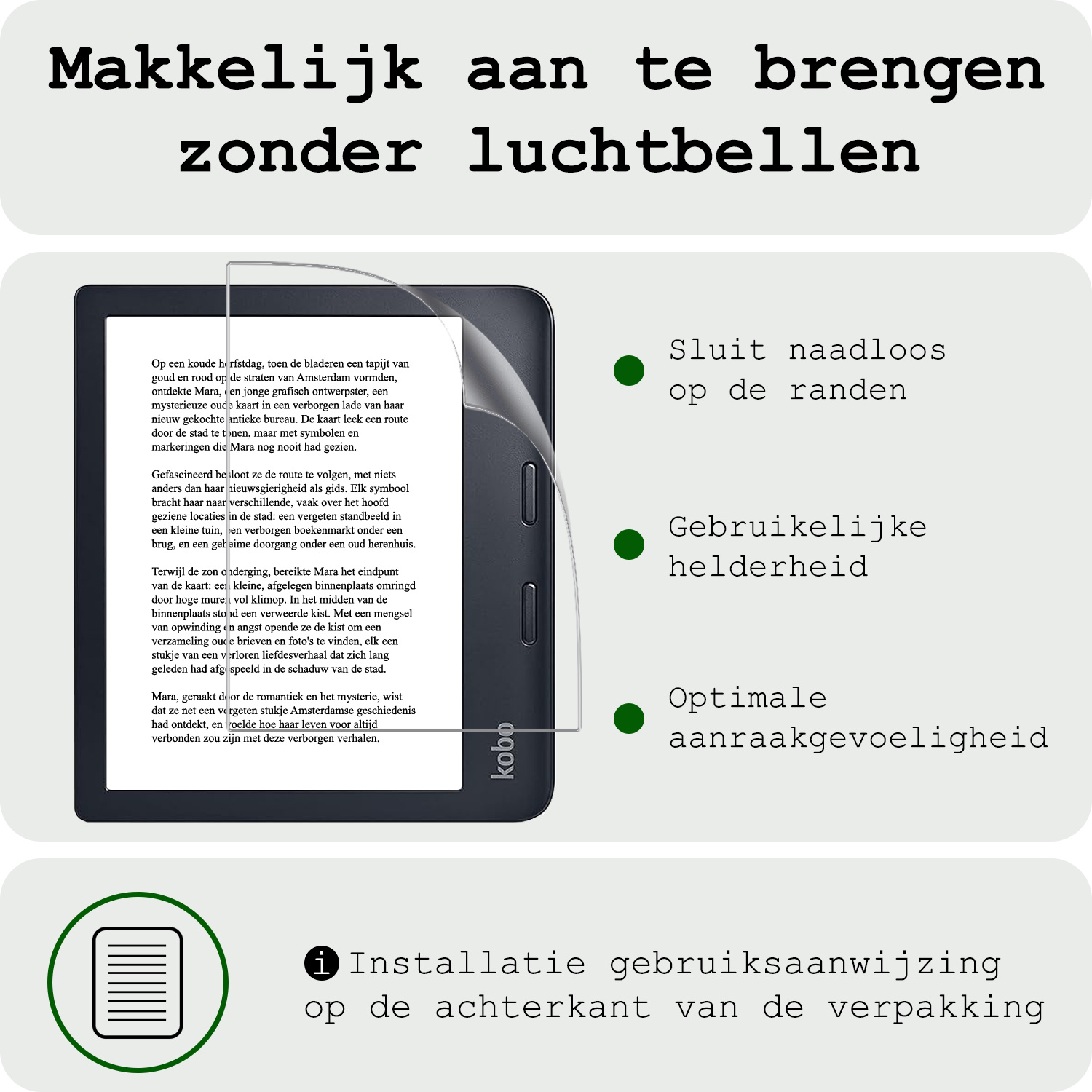 BASEY. BASEY. Kobo Libra 2 Schermfolie - 3 PACK