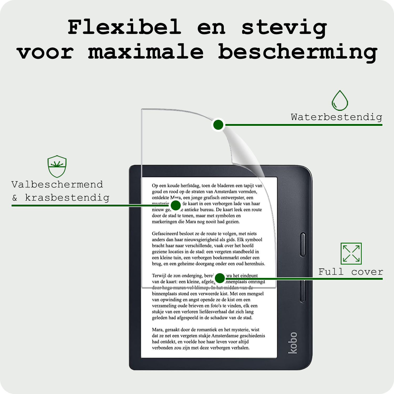 BASEY. BASEY. Kobo Libra 2 Schermfolie - 3 PACK