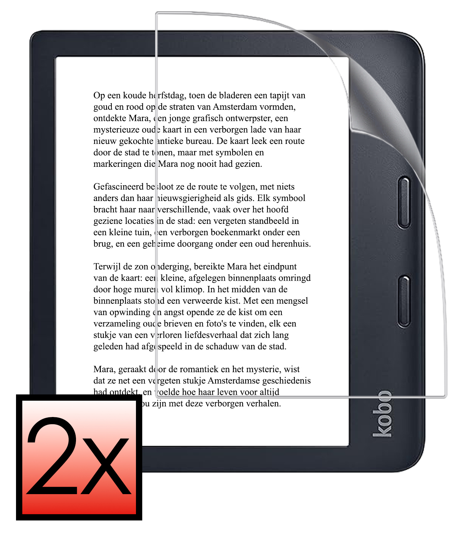 NoXx NoXx Kobo Libra 2 Schermfolie - 2 PACK