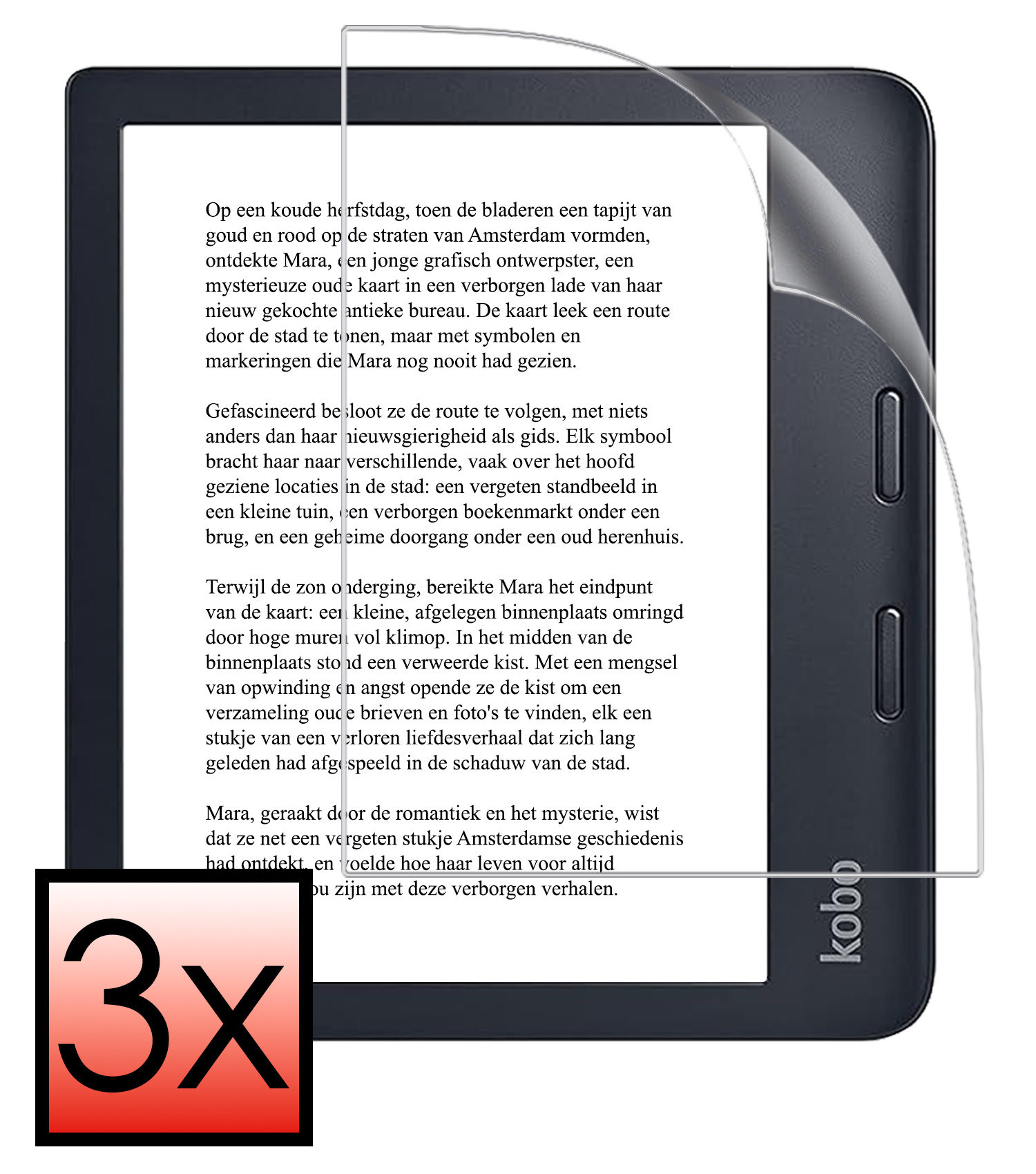 NoXx NoXx Kobo Libra 2 Schermfolie - 3 PACK