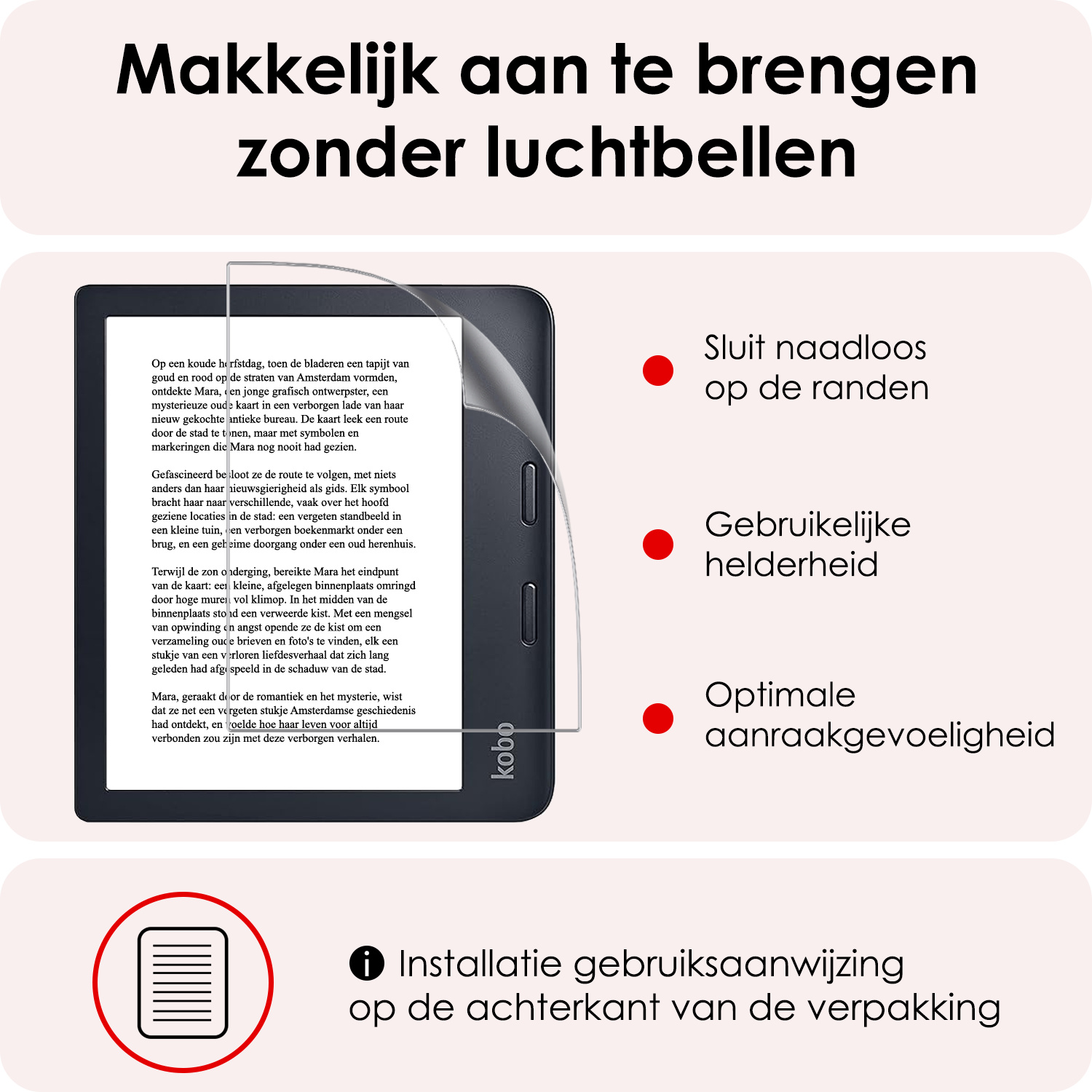 NoXx NoXx Kobo Libra 2 Schermfolie - 3 PACK