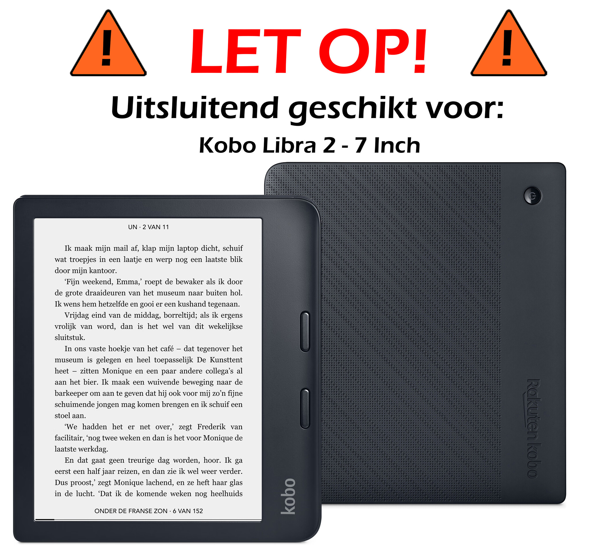 Nomfy Nomfy Kobo Libra 2 Schermfolie - 2 PACK