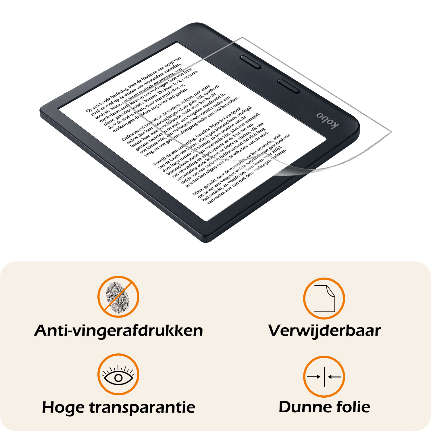 Nomfy Nomfy Kobo Libra 2 Schermfolie - 3 PACK