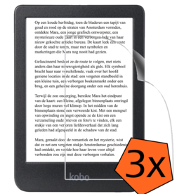 Nomfy Nomfy Kobo Clara 2E Schermfolie - 3 PACK