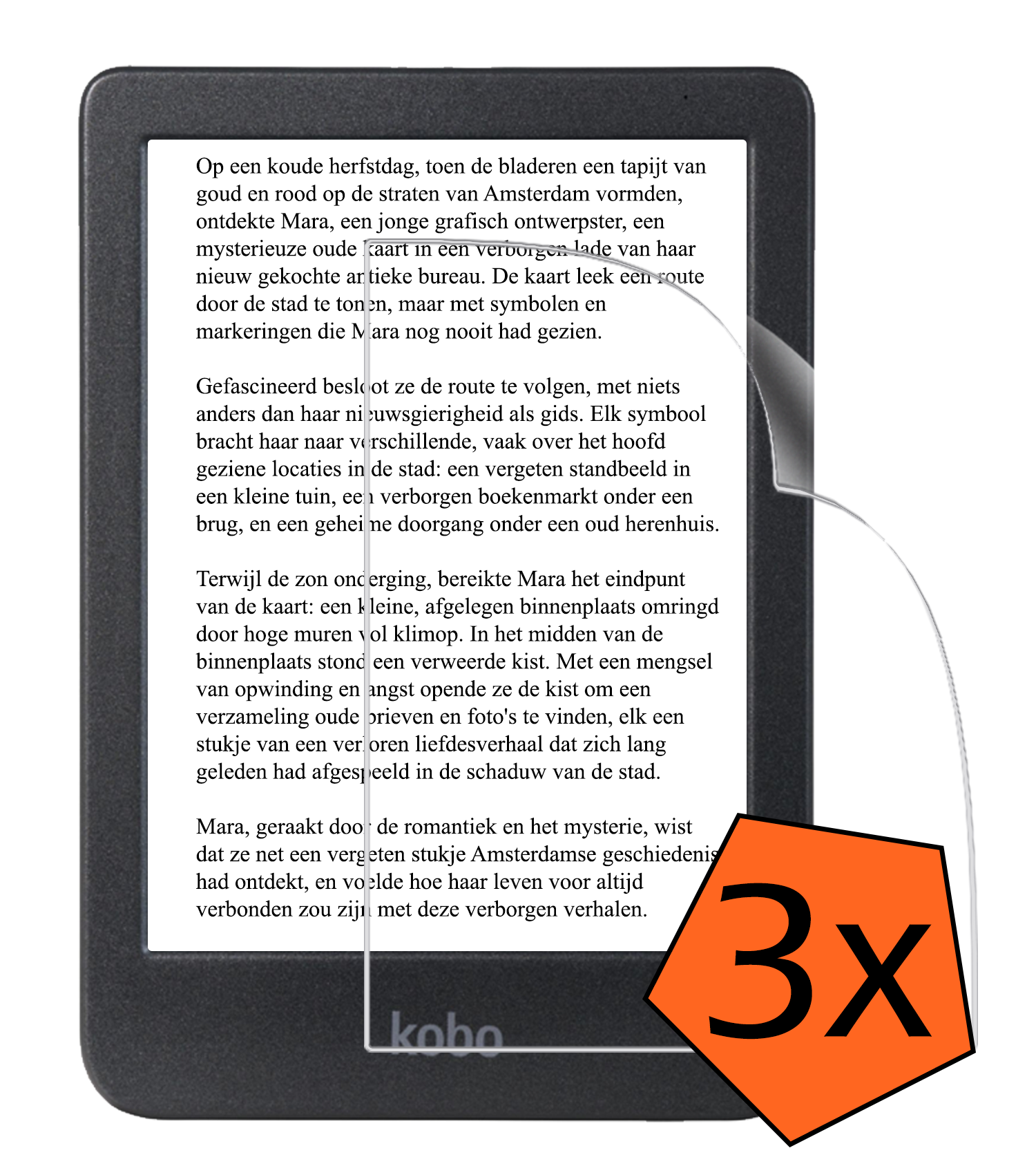 Nomfy Nomfy Kobo Clara 2E Schermfolie - 3 PACK