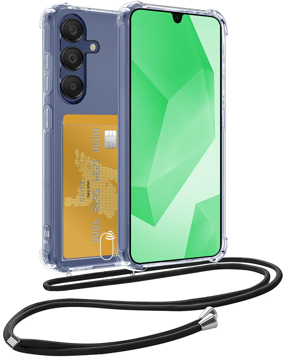 BASEY. BASEY. Samsung Galaxy A16 Hoesje Pashouder met Koord