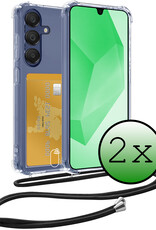 BASEY. BASEY. Samsung Galaxy A16 Hoesje Pashouder met Koord - 2 PACK