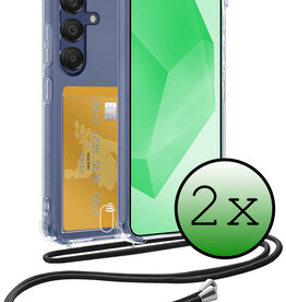 BASEY. BASEY. Samsung Galaxy A16 Hoesje Pashouder met Koord - 2 PACK