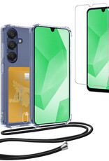 BASEY. BASEY. Samsung Galaxy A16 Hoesje Pashouder met Koord Met Screenprotector