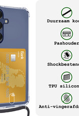 BASEY. BASEY. Samsung Galaxy A16 Hoesje Pashouder met Koord Met Screenprotector