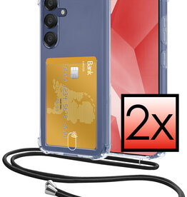 NoXx NoXx Samsung Galaxy A16 Hoesje Pashouder met Koord - 2 PACK