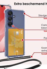 NoXx NoXx Samsung Galaxy A16 Hoesje Pashouder met Koord Met Screenprotector