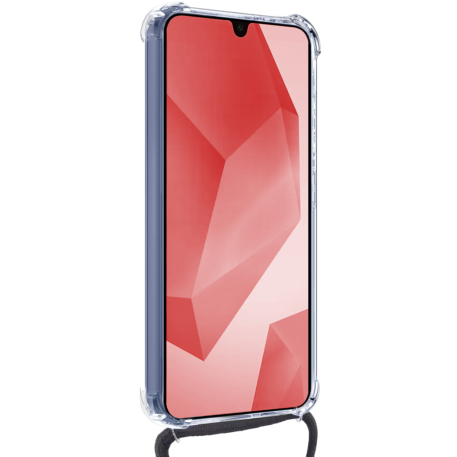 NoXx NoXx Samsung Galaxy A16 Hoesje Pashouder met Koord Met 2x Screenprotector