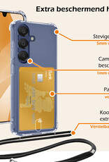 Nomfy Nomfy Samsung Galaxy A16 Hoesje Pashouder met Koord Met Screenprotector