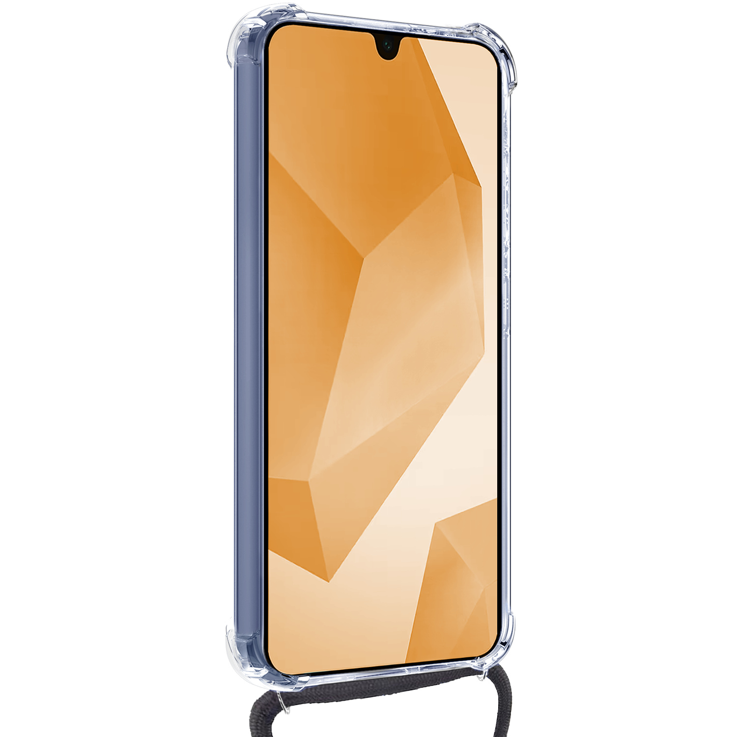 Nomfy Nomfy Samsung Galaxy A16 Hoesje Pashouder met Koord Met 2x Screenprotector