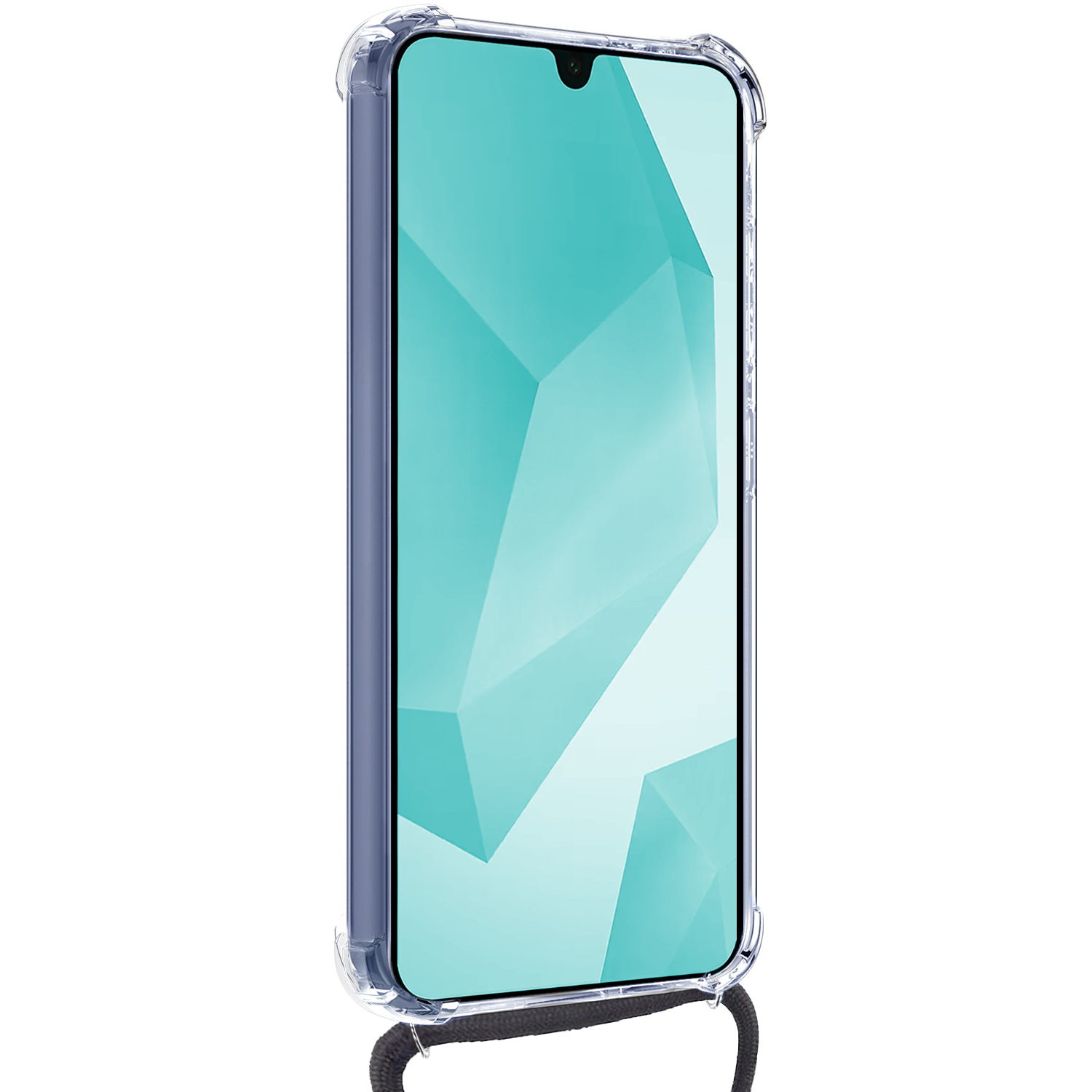 Forterra Forterra Samsung Galaxy A16 Hoesje Pashouder met Koord Met Screenprotector