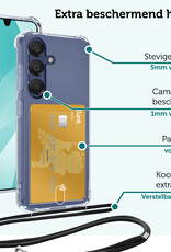 Forterra Forterra Samsung Galaxy A16 Hoesje Pashouder met Koord Met 2x Screenprotector