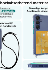 Forterra Forterra Samsung Galaxy A16 Hoesje Pashouder met Koord Met 2x Screenprotector