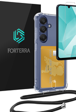 Forterra Forterra Samsung Galaxy A16 Hoesje Pashouder met Koord Met Screenprotector