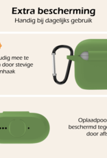 Nomfy Nomfy Siliconen Hoesje Voor Apple AirPods 4 - Donkergroen