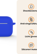 Nomfy Nomfy Siliconen Hoesje Voor Apple AirPods 4 - Blauw