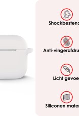 NoXx NoXx Siliconen Hoesje Voor Apple AirPods 4 - Wit