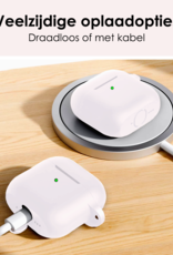 NoXx NoXx Siliconen Hoesje Voor Apple AirPods 4 - Wit