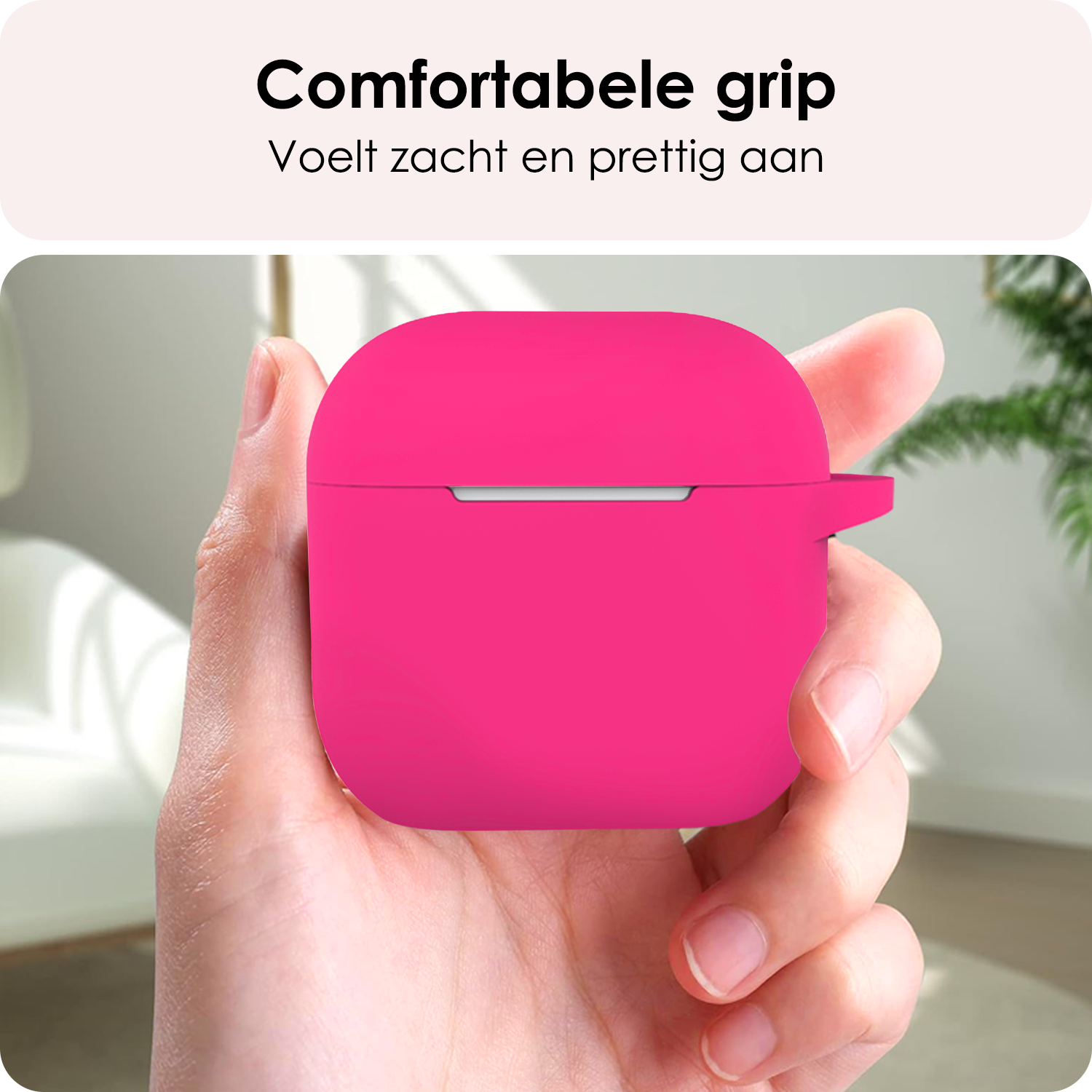 NoXx NoXx Siliconen Hoesje Voor Apple AirPods 4 - Roze