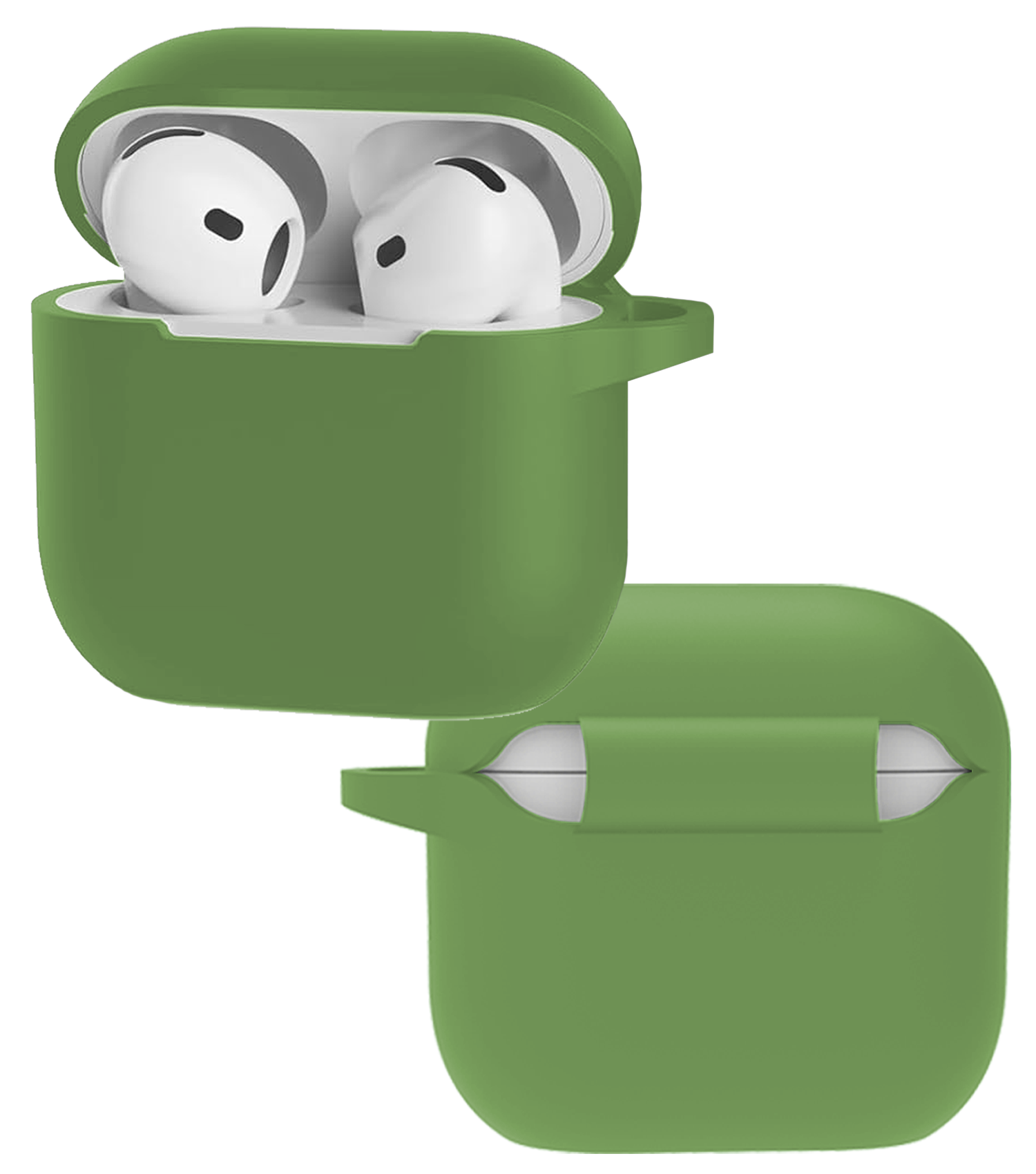 NoXx NoXx Siliconen Hoesje Voor Apple AirPods 4 - Donkergroen