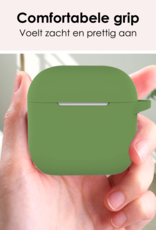 NoXx NoXx Siliconen Hoesje Voor Apple AirPods 4 - Donkergroen