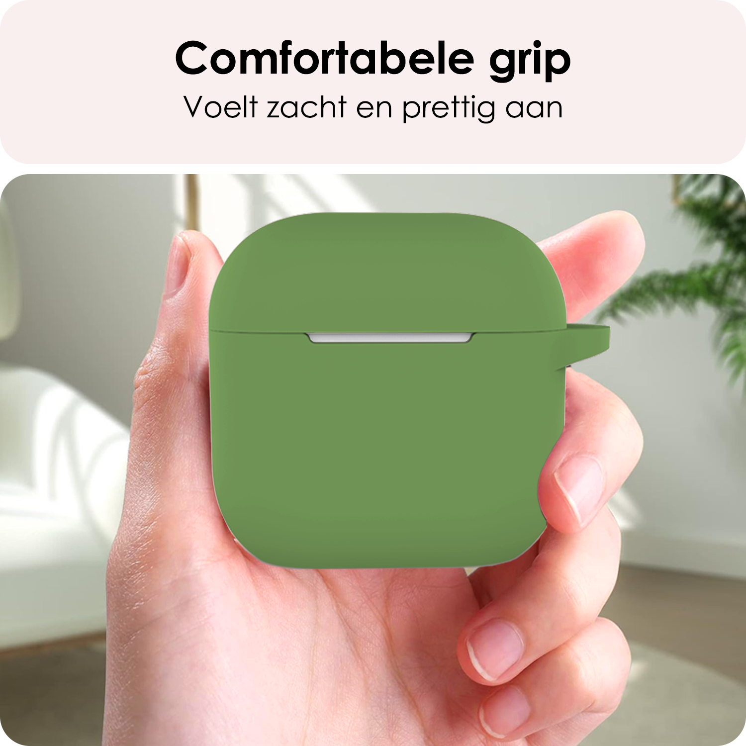 NoXx NoXx Siliconen Hoesje Voor Apple AirPods 4 - Donkergroen