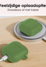 NoXx NoXx Siliconen Hoesje Voor Apple AirPods 4 - Donkergroen