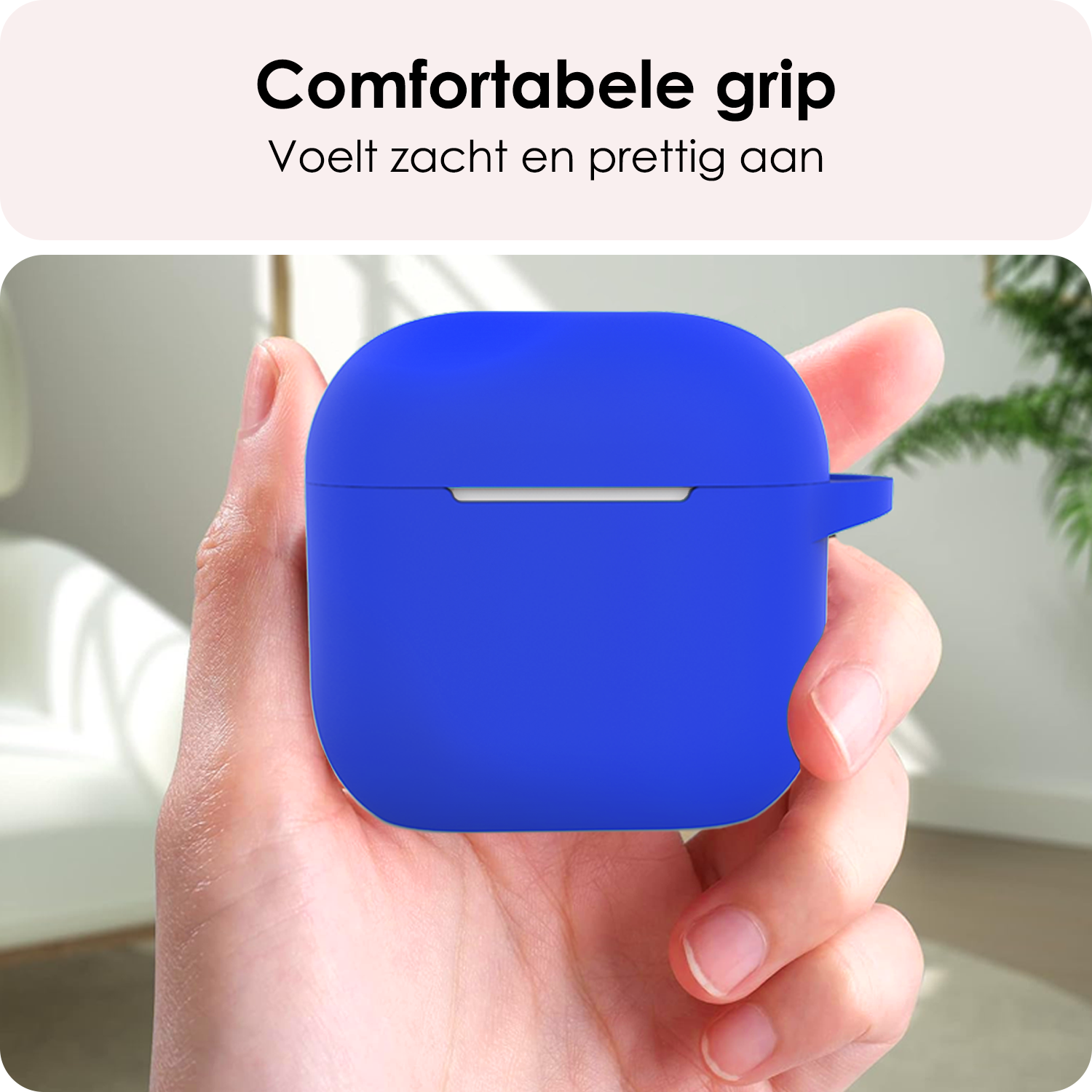 NoXx NoXx Siliconen Hoesje Voor Apple AirPods 4 - Blauw