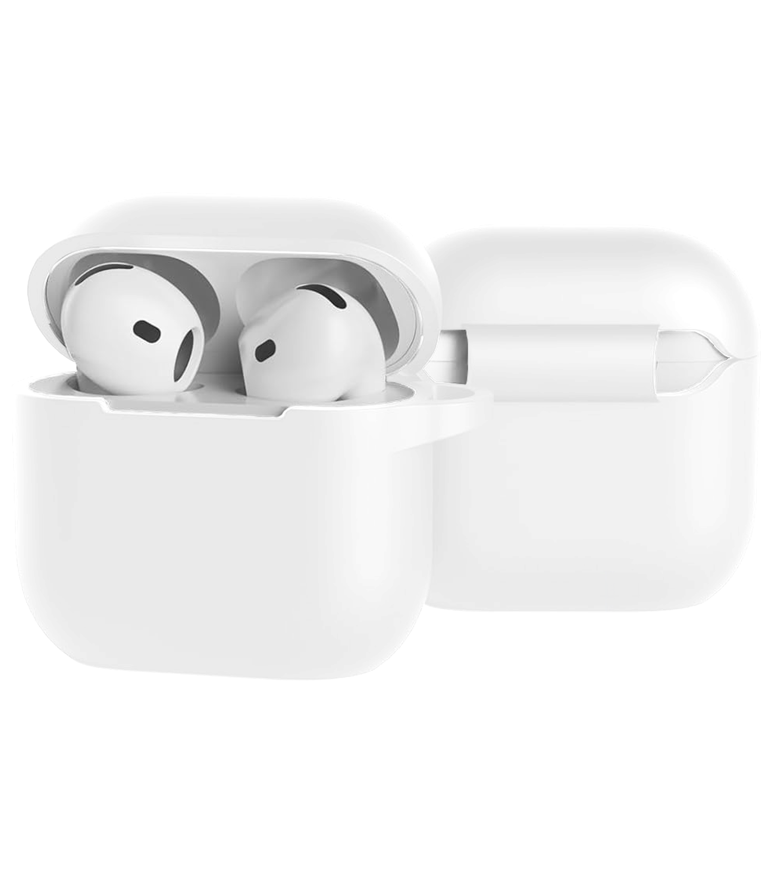 BASEY. BASEY. Siliconen Hoesje Voor Apple AirPods 4 - Wit