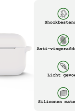 BASEY. BASEY. Siliconen Hoesje Voor Apple AirPods 4 - Wit