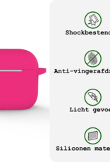 BASEY. BASEY. Siliconen Hoesje Voor Apple AirPods 4 - Roze