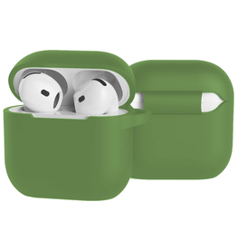 BASEY. BASEY. Siliconen Hoesje Voor Apple AirPods 4 - Donkergroen