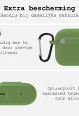 BASEY. BASEY. Siliconen Hoesje Voor Apple AirPods 4 - Donkergroen