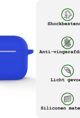 BASEY. BASEY. Siliconen Hoesje Voor Apple AirPods 4 - Blauw